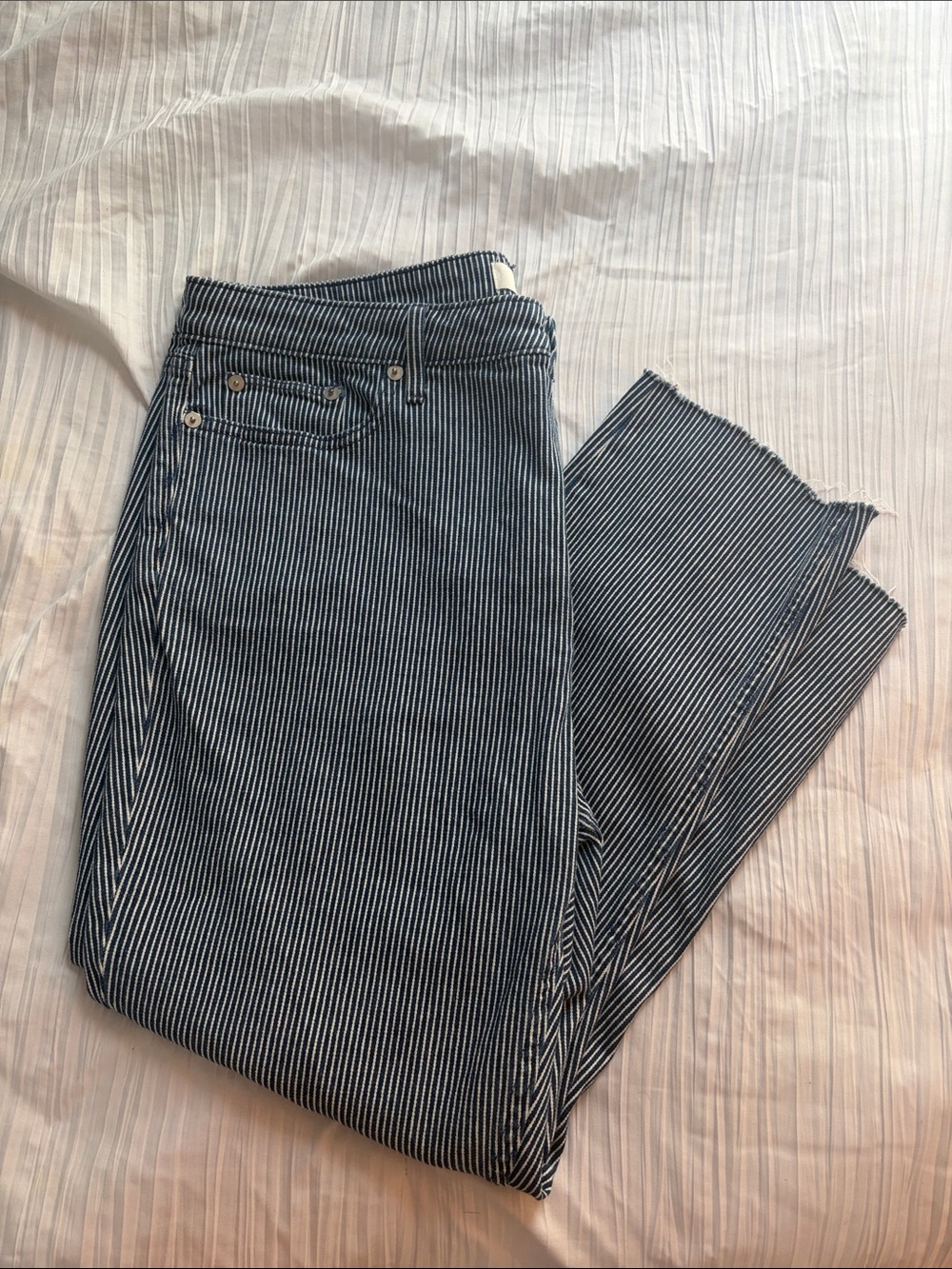 Striped Women’s Jeans - Navy/White